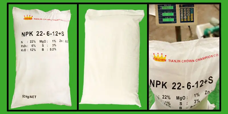 肥料npk 16-16-16青粒状化合物肥料npk
