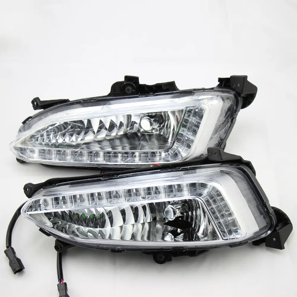 Rear Fog Lamp Flush Fit Light For Hyundai IX45 SantaFe 2穴2013-2015