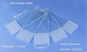 7102 Glass <strong>Slide</strong> Cut Edges Lab <strong>Microscope</strong> <strong>Slides</strong> to <strong>Make</strong> Prepared <strong>Slide</strong> with 50 Pcs and 72 Pcs/ Box - Product Image 5