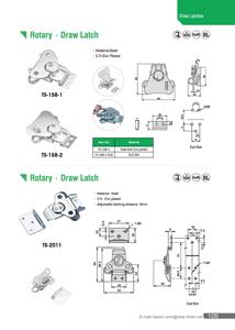 可锁定的Southc K3型公路箱弹簧加载飞行箱零件附件嵌入式板条箱飞行箱五金TS-158-2钢