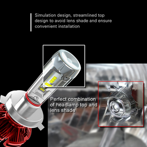 2021新しい到着3色変更3500K 6500K led H7 H4,50w 10000ルーメン9005 9006 X3Ledヘッドライト電球h7 h4Ledヘッドライト - Product Image 5