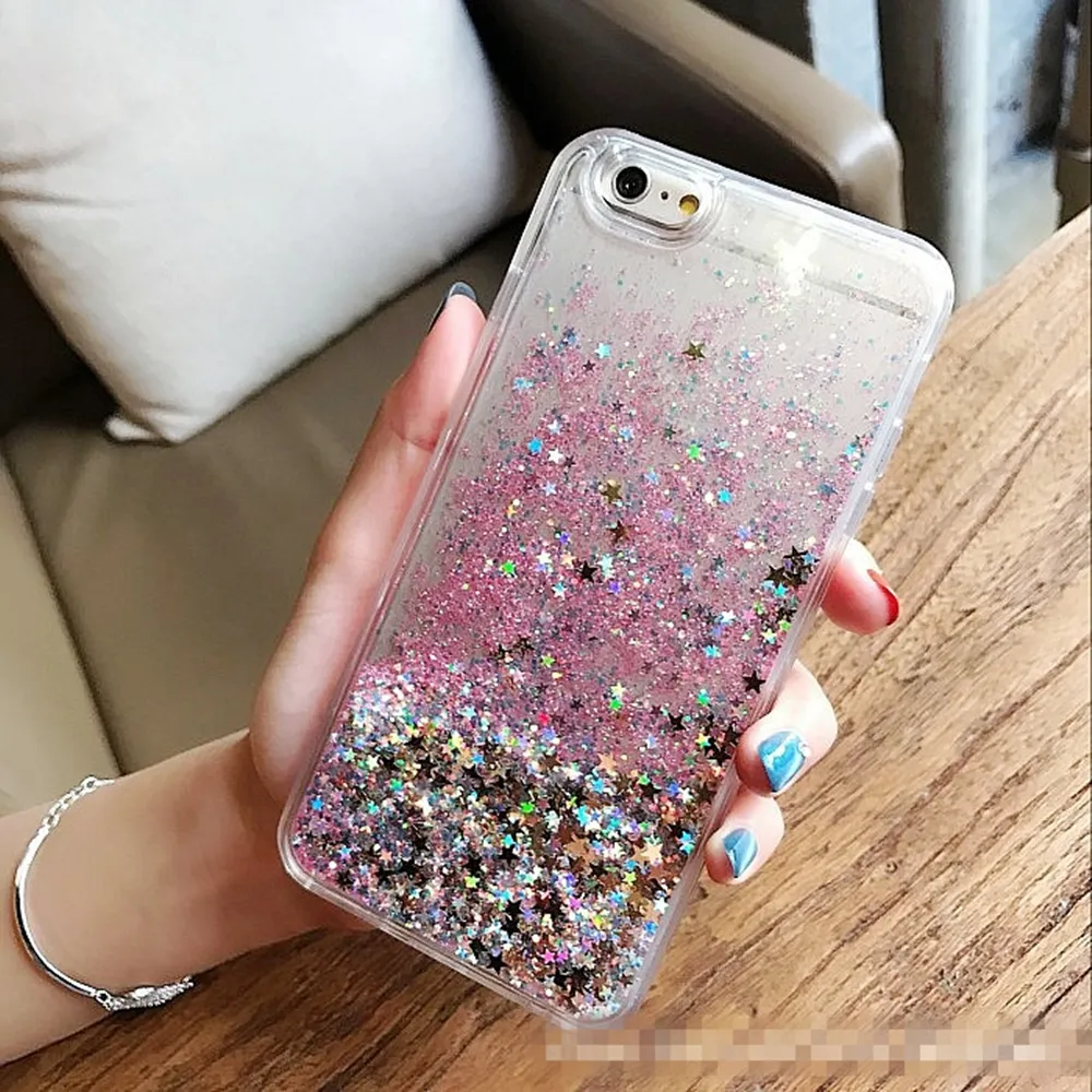 Caso per le donne blingbling glitter liquid molle del silicone di TPU per il caso di iPhone X/Xs accessori del telefono della copertura per le ragazze