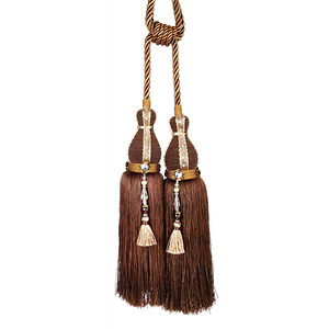 Trung quốc thị trường bán buôn polyester rèm tieback đồ nội thất tua fringe - Product Image 1