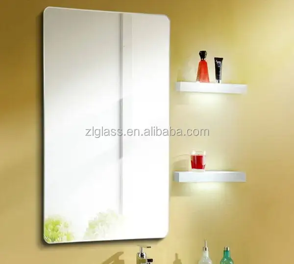 Espejo de pantalla de TV, cristal de espejo de baño mágico medio transparente