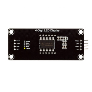 4 cifre LED 0.56 "tubo di visualizzazione decimale 7 segmenti TM1637 orologio a tempo doppio punti modulo 0.56 pollici Display bianco - Product Image 4