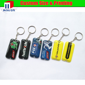 Customized Full Color <strong>Print</strong> Promotional PVC Led Keychain Mini Flashlight <strong>Key</strong> Ring Mini Light Up <strong>Key</strong> Tag - Product Image 3