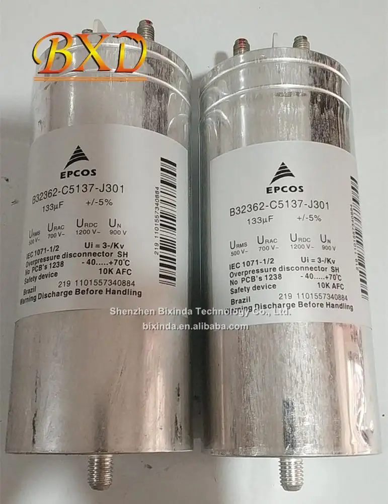Nuovo e originale condensatore Elettrolitico B32362-C5137-J301 500 V 133 UF 500V133UF condensatore a Film