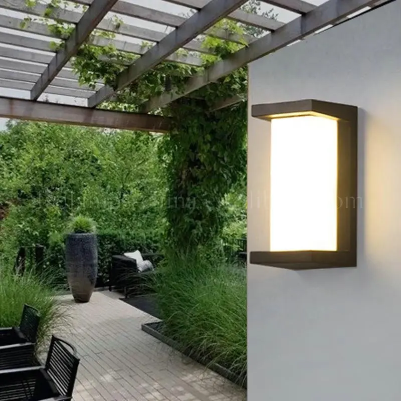 Outdoor lampada da parete della navata laterale impermeabile moderno e minimalista Nordic balcone cortile luci di ingresso LED scale luminoso eccellente della lampada esterna