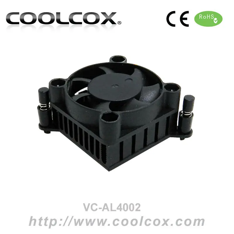 CoolCox 그래픽 카드 라디에이터 VC-AL4002 ,VGA 카드 쿨러, 40x40mm 히트 싱크 및 팬