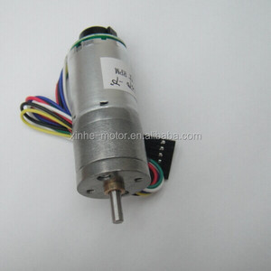 GM370 25毫米 6 v 12 v 直流齿轮马达可逆带 48CPR 编码器用于机器人
