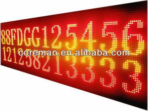 Interior de matriz de puntos llevó tablero de la muestra/P10 P4 matriz LED desplazamiento del mensaje pantalla/DMX LED Desplazamiento de texto tablero - Product Image 1