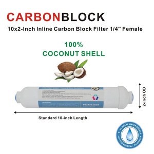 Water Purifier Replacement <strong>Filter</strong> Set 4 Stage <strong>Filters</strong> 10&quot; <strong>PP</strong> GAC CTO and T33 <strong>Inline</strong> Carbon <strong>Filter</strong> - 4 PACK
