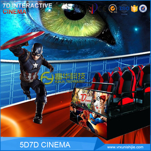 รถไฟเหาะจำลองภาพยนตร์ภาพยนตร์เคลื่อนไหว7D 4D ภาพยนตร์ภาพยนตร์เอฟเฟกต์พิเศษ5D ภาพยนตร์ - Product Image 3