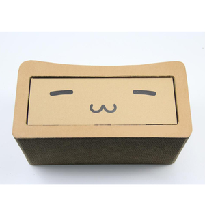 Bonito caixa esconderijo dentro da casa de papelão ondulado <span class=keywords><strong>cat</strong></span> scratcher