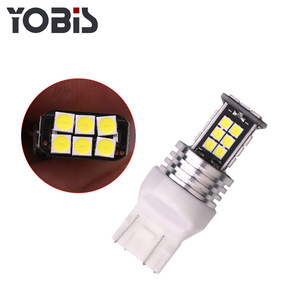 T20 7443 LEDエクステリアターンシグナルライトキャンバスエラーフリー3030 24 SMD 12Vカーターンシグナルバルブ - Product Image 3
