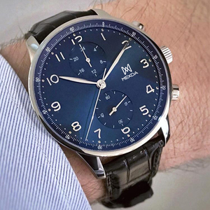 Mexda Marke Herren Lederuhr klassisch Geschäft <span class=keywords><strong>Multi</strong></span>-Funktionsuhren für Herren Relojes Hombre Analogue Watch Orologio