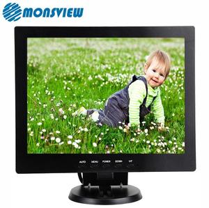 Monitor de tamaño pequeño de 12 pulgadas, 12 pulgadas, 1024*768, pantalla LCD cuadrada, Monitor de ordenador con VGA, HDMIe, RCA, BNC, altavoz USB, 12V CC - Product Image 2
