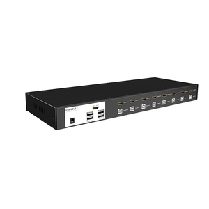 <strong>8</strong> Port HDMI <strong>KVM</strong> <strong>Switch</strong>, MT-VIKI Rackmount 4K 30Hz <strong>KVM</strong> Console 8x1 USB HDMI Switcher <strong>8</strong> in <strong>1</strong> Out + <strong>8</strong>-Pack Cables
