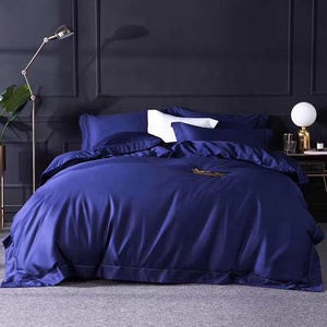 PIMA Cotton <strong>Plain</strong> <strong>Color</strong> 80S 400TC Percale Bed Sheet <strong>Set</strong> USA Australia Market - Product Image 4