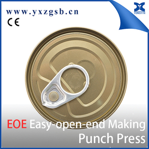 定制 2 件/3 件金属罐 EOE/EOZ 制造冲床机械