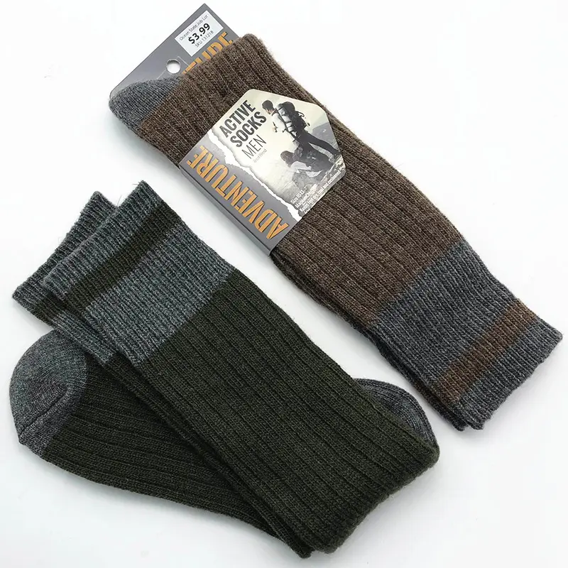 Высококачественные мужские шерстяные лыжные походные носки merinos на заказ