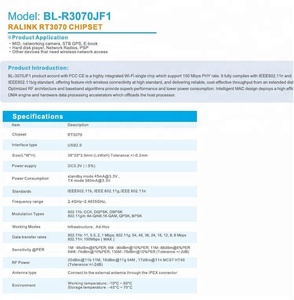 3,3 V 2,4G módulo inteligente USB RT3070 wifi directo para - Product Image 4