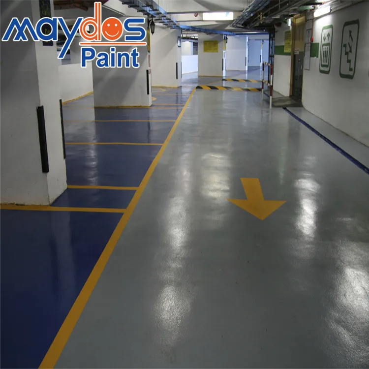 Parkeerplaats epoxy vloerverf anti slip niet- oplosmiddel gemaakt in guangzhou china