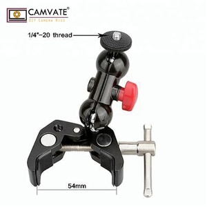 CAMVATE Pole Clamp <strong>Mount</strong> with Super Clamp and 360 Degree Rotating Mini Ball Head for Mini 7&quot;,8&quot; Monitor - Product Image 4