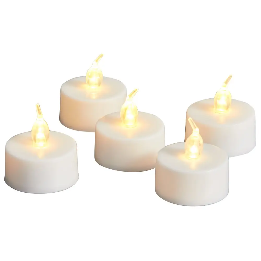 Luminoso Senza Fiamma LED Tè Luce Delle Candele, Luminoso, Tremolante, Alimentato A Batteria Candele, confezione da 24