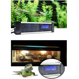 Reptile Thermostat with <strong>Timer</strong> AU EU UK US Plug Socket <strong>Sensor</strong> Regulator Pet Temperature <strong>Controller</strong>