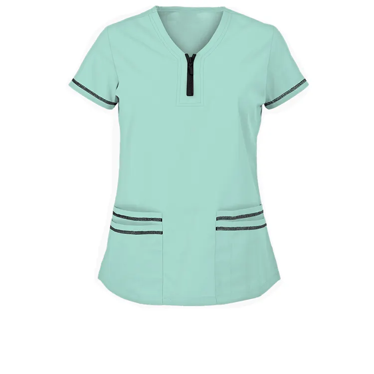 Modelo de uniforme de trabajo de proveedor de China, uniformes de enfermeras de Hospital