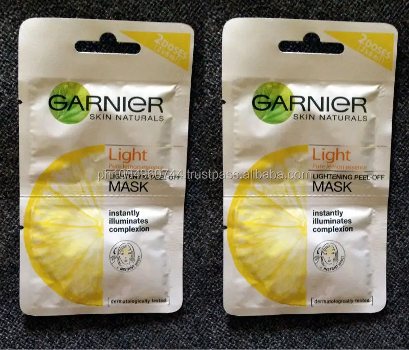 2 Garnier Peau Naturals Lumière Citron Éclaircissant Masque Peel Off