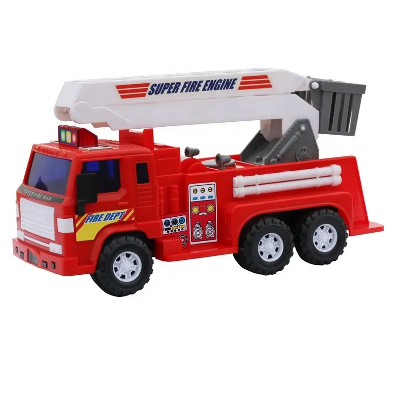 Di grandi dimensioni di plastica bambino grande antincendio Fuoco camion Firetruck modello di auto giocattolo per i bambini