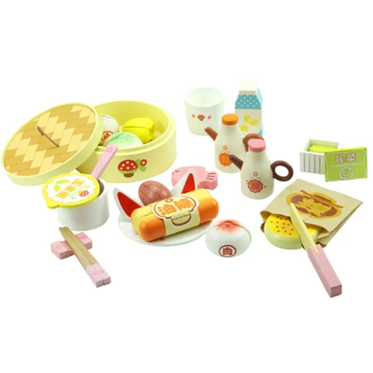 Professional Factory made Fast Food Play Set Educational Wooden Cutting Fruit Toy