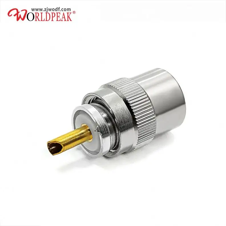 Feito na china pl 259 uhf solda macho conector rf