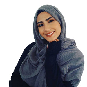 Son kırışıklık kadın hafif pamuk başörtüsü eşarp viskon hicap