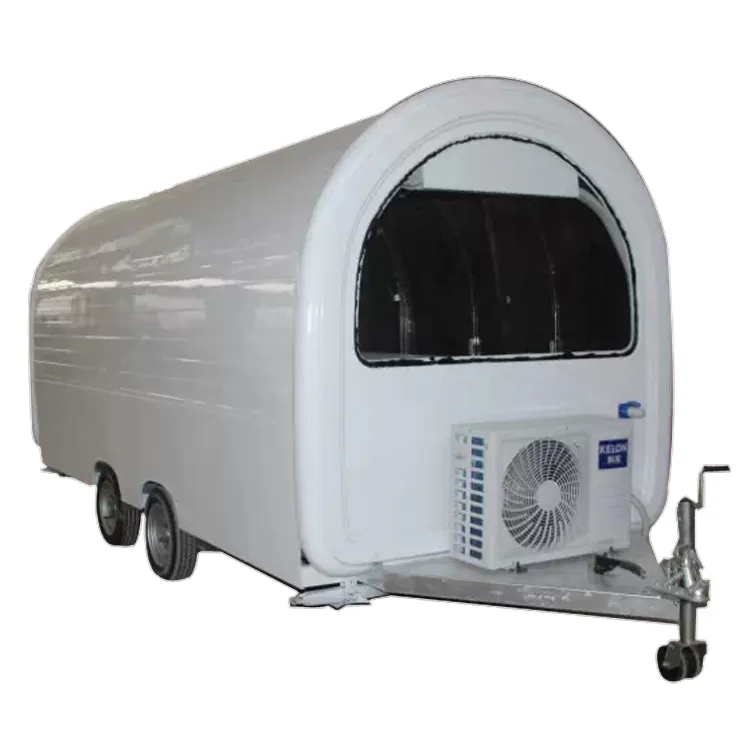 China Supplier High Quality Food Cooking Mobile Street Mobile Food Truck Cart Concessão Food Trailer Com LED