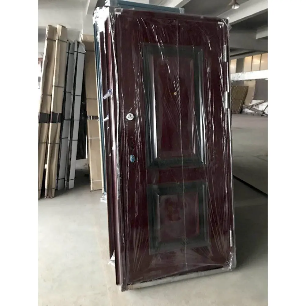 China fornecedor quente ferro único porta design para a porta principal modelo porta de ferro segurança porta