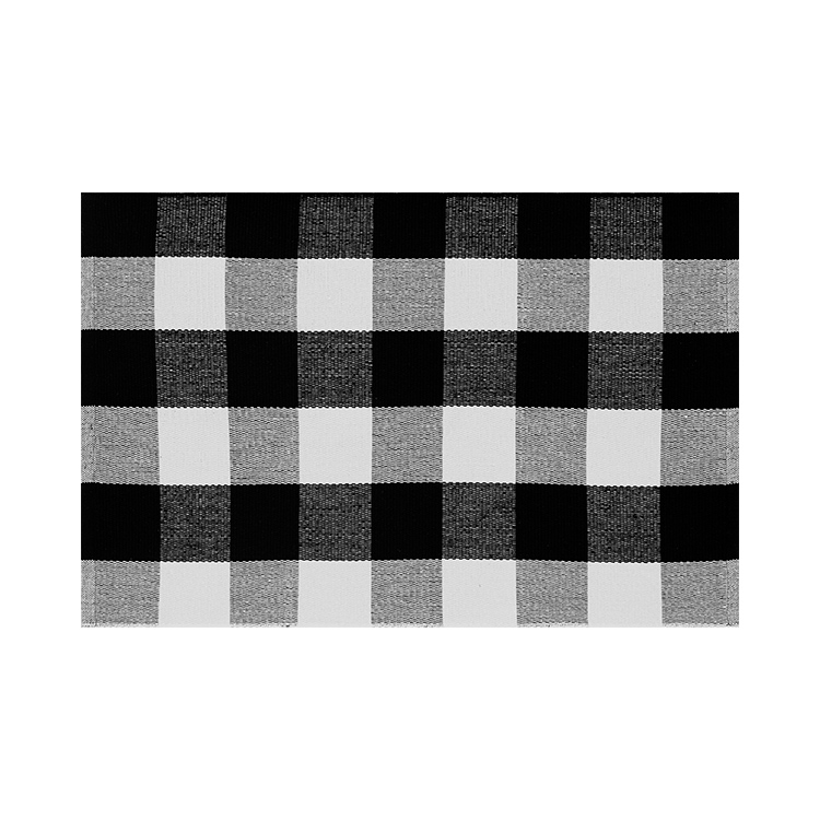 Plaid noir et blanc