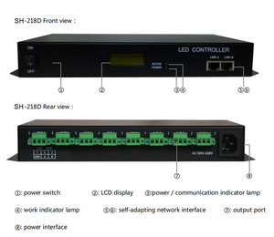 DMX512 controller per scheda SD LED a 8 uscite per controller pixel pixel Decoder led pixel dot led