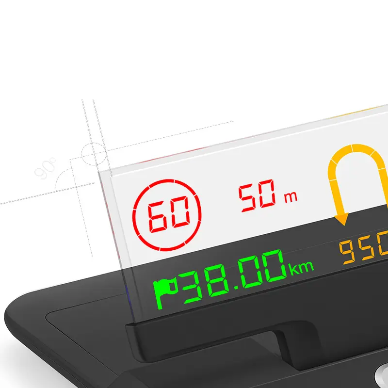 Avvio e spegnimento di auto intelligenti Kingauto con velocità di visualizzazione HUD hud per auto, consumo di carburante, TPMS e così via contatto con denti blu