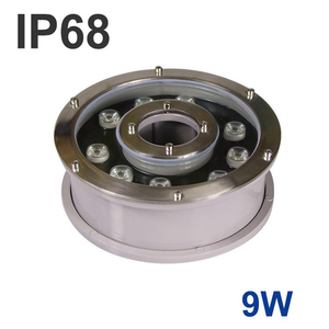 DMX Tauch brunnen LED-Licht 12W Ring und runde Form Pool RGB Farb brunnen LED-Licht