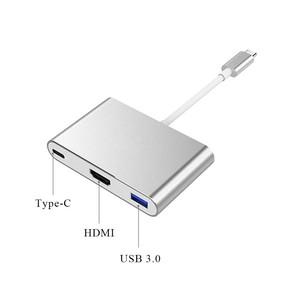 <strong>USB</strong> <strong>Type</strong> <strong>C</strong> <strong>3.1</strong> to HUB AV&amp;<strong>USB</strong> 3.0 HDM/ OTG &amp; Female Charger <strong>Adapter</strong> for Macbook <strong>Type</strong> <strong>c</strong> to 3in1 <strong>Adapter</strong> - Product Image 1