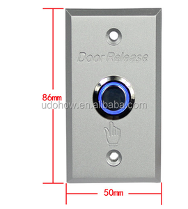 Alta vendita Smart LED in lega di alluminio Push Exit pulsante interruttore corrente massima 3A dispositivo di controllo accessi - Product Image 3