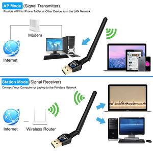 1200 Mbit/s 5,8 GHz Dualband-Langstrecken-WLAN-Empfänger realtek rtl8812au USB-WLAN-Adapter