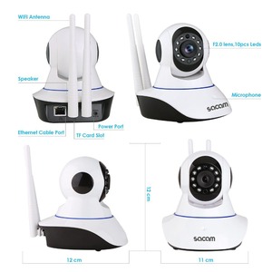 定制卫士1080p 2cu系统无线Wifi Ip Yoosee家庭安全摄像头带扬声器 - Product Image 4
