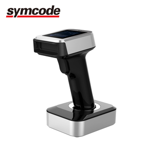 ישיר במפעל 433 MHz 2D אלחוטי ברקוד סורק LCD מסך מחויב עריסת 15 חודשים אחריות