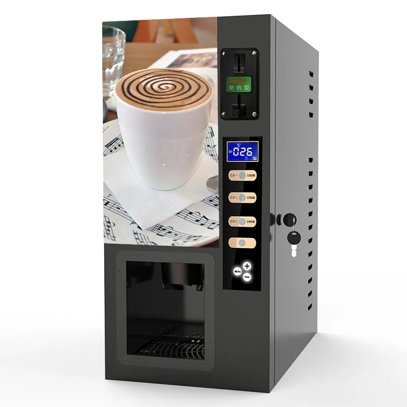 Distributeur de café instantané Semi-automatique, pour expresso avec distributeur de gobelet, vente d'usine