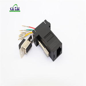 Adaptador Modular DB9 a rj45 rs232 db9 serie a rj45 conector DB9 a RJ45/ DB9 hembra a RJ45 8P8C - Product Image 1