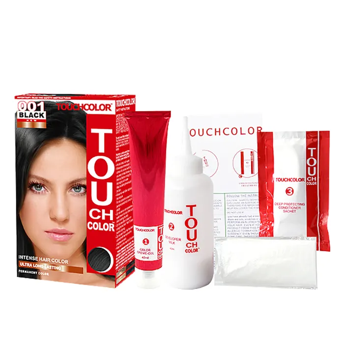 Private Label TOUCHCOLOR Professional Hair Color Keratin Nourishing Long-Lasting Permanent Dye for Fashionable Gray Coverage
